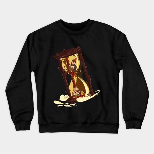 Over the Garden Hourglass Crewneck Sweatshirt by paintdust